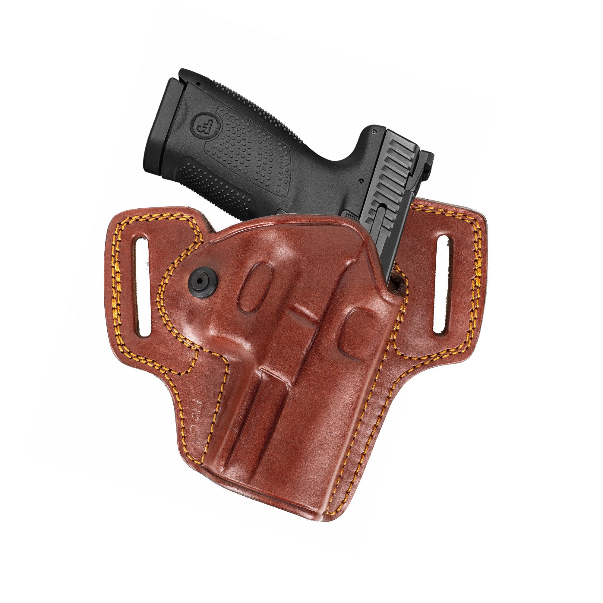 For CZ P10 C Combat Master Owb Handmade Leather Gun Holster