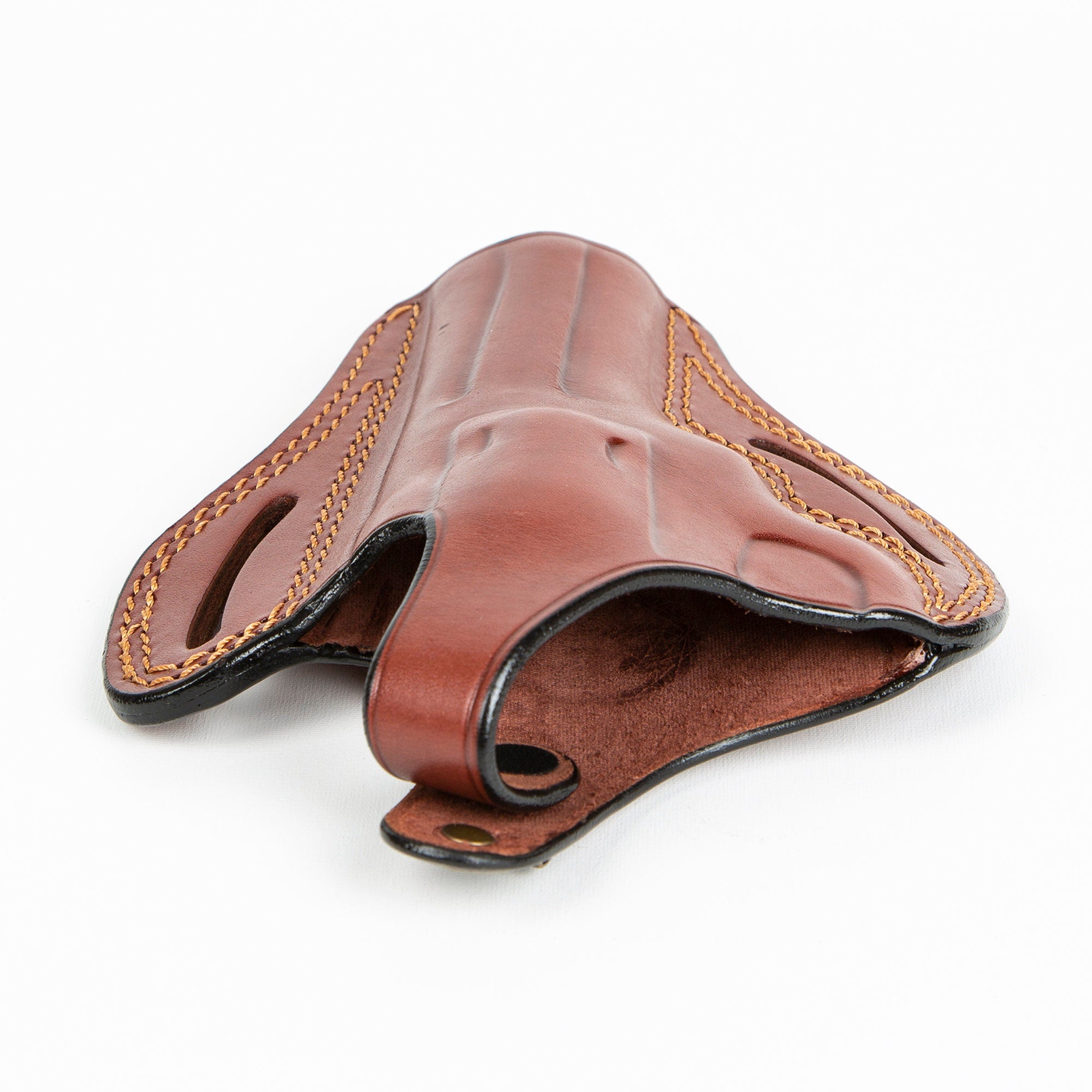 Colt 4.25 inch Barrel Revolver 357 Magnum Owb Handmade Leather Gun Belt Holster