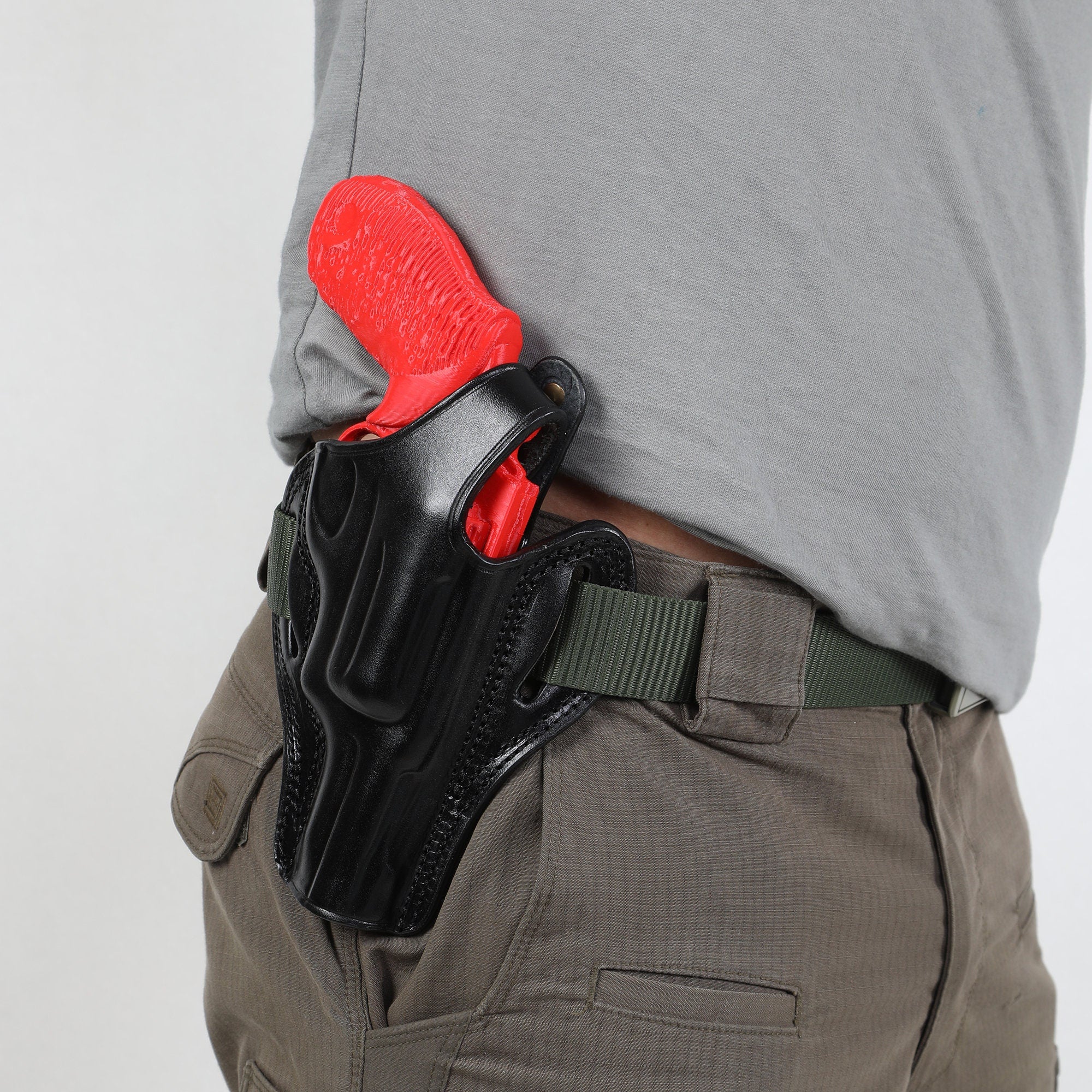 EDS Holster For Taurus Judge 3 inch 45 Colt / 410 Revolver Owb Handmade Leather Gun Holsters