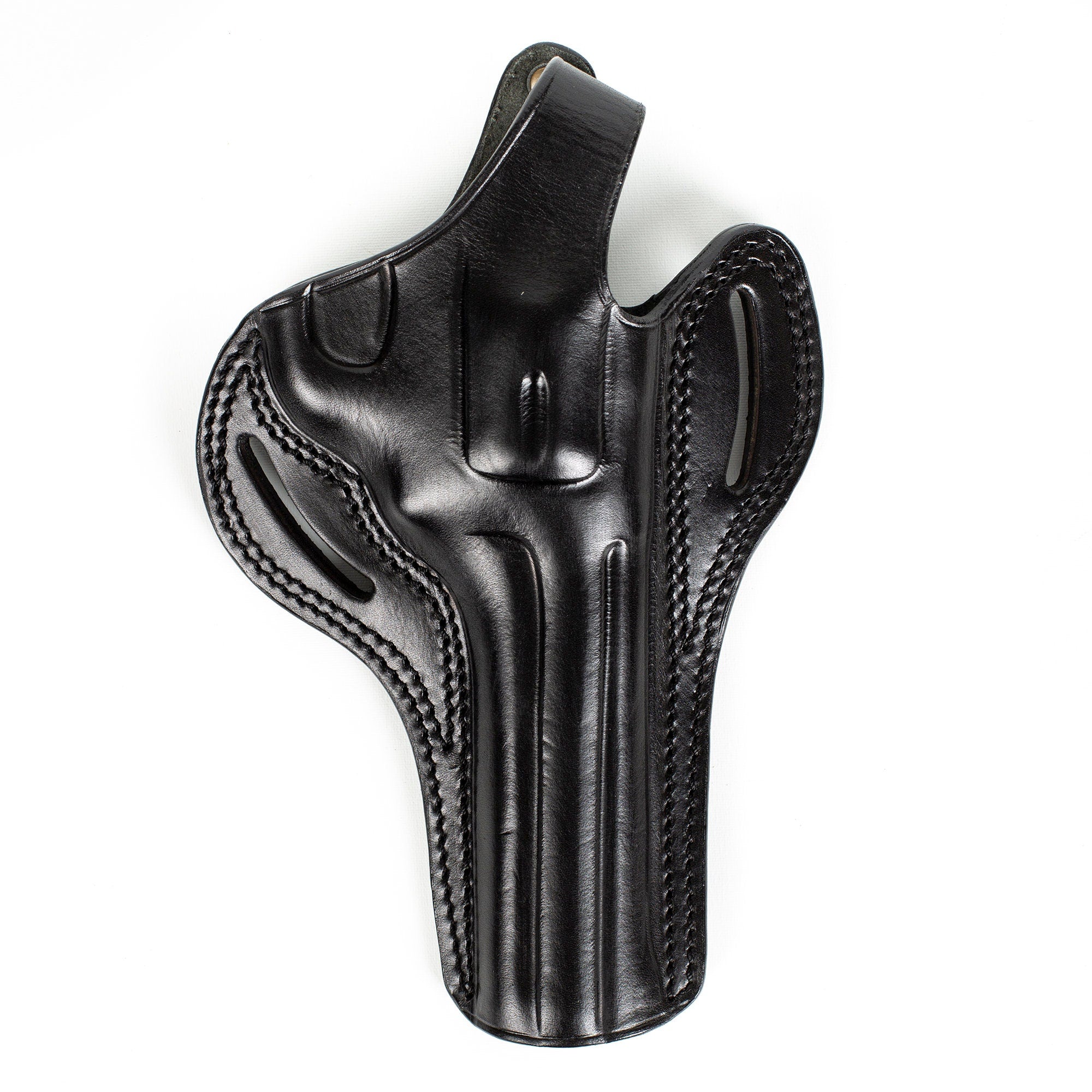 Handmade Leather Revolver Holster: Colt King Cobra, Python 38 Special, 6 inch OWB