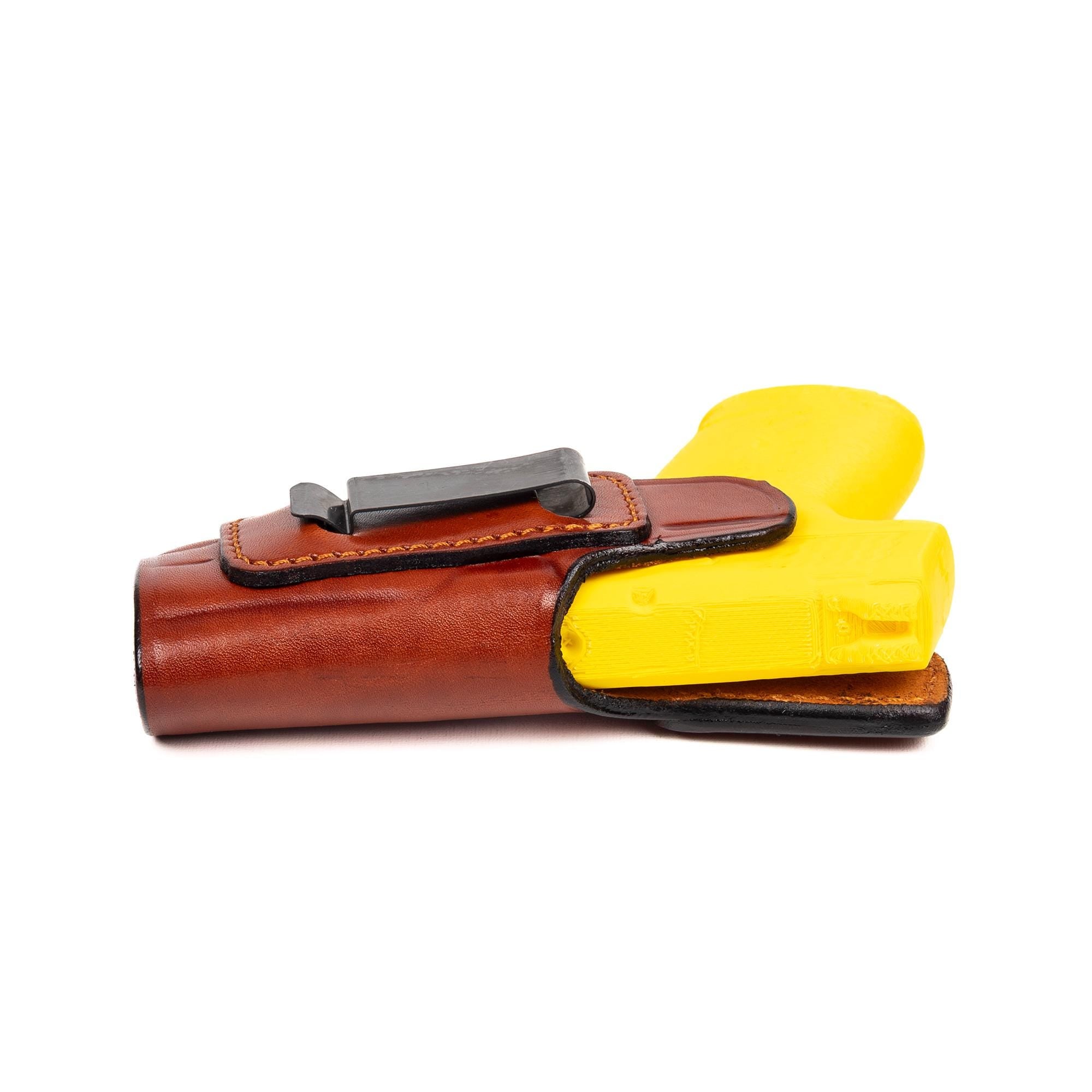 Leather IWB Holster for Smith Wesson M&P9 Shield Plus – Handmade Full Grain Concealed Carry Holster – EDS Holster