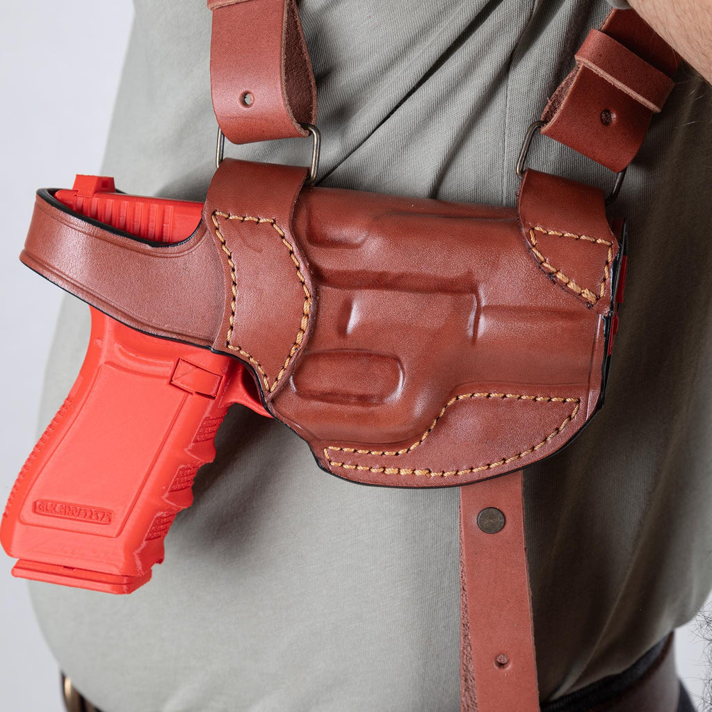 For Glock 17, 19 Handmade Leather Shoulder Gun Holsters