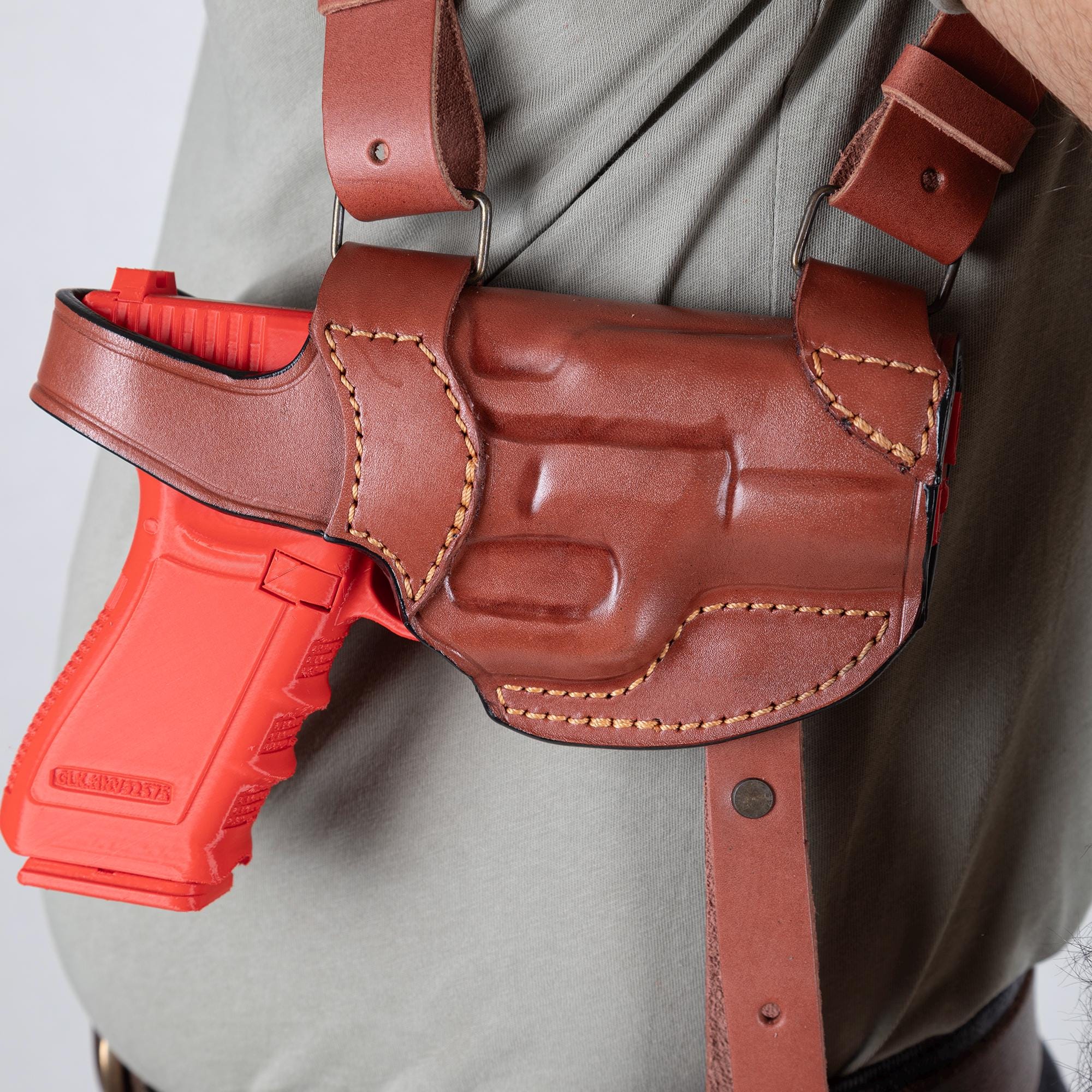 For Glock 17, 19 Handmade Leather Shoulder Gun Holsters