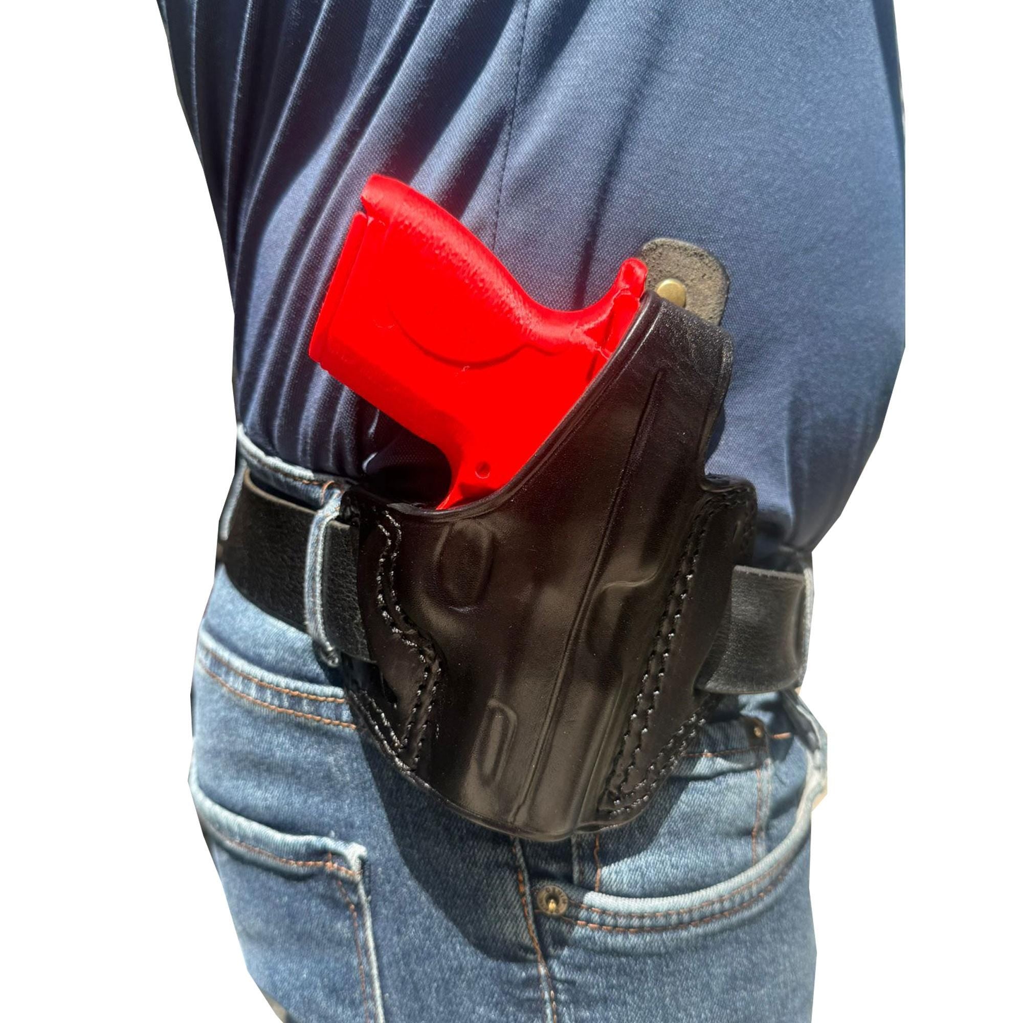 For Smith and Wesson CSX 3.1 inch Owb Handmade Leather Gun Belt Holsters