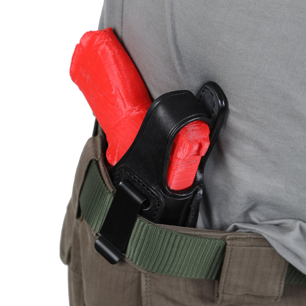 For Ruger P85, P89, P90 IWB Handmade Full Grain Leather Gun Belt Holster