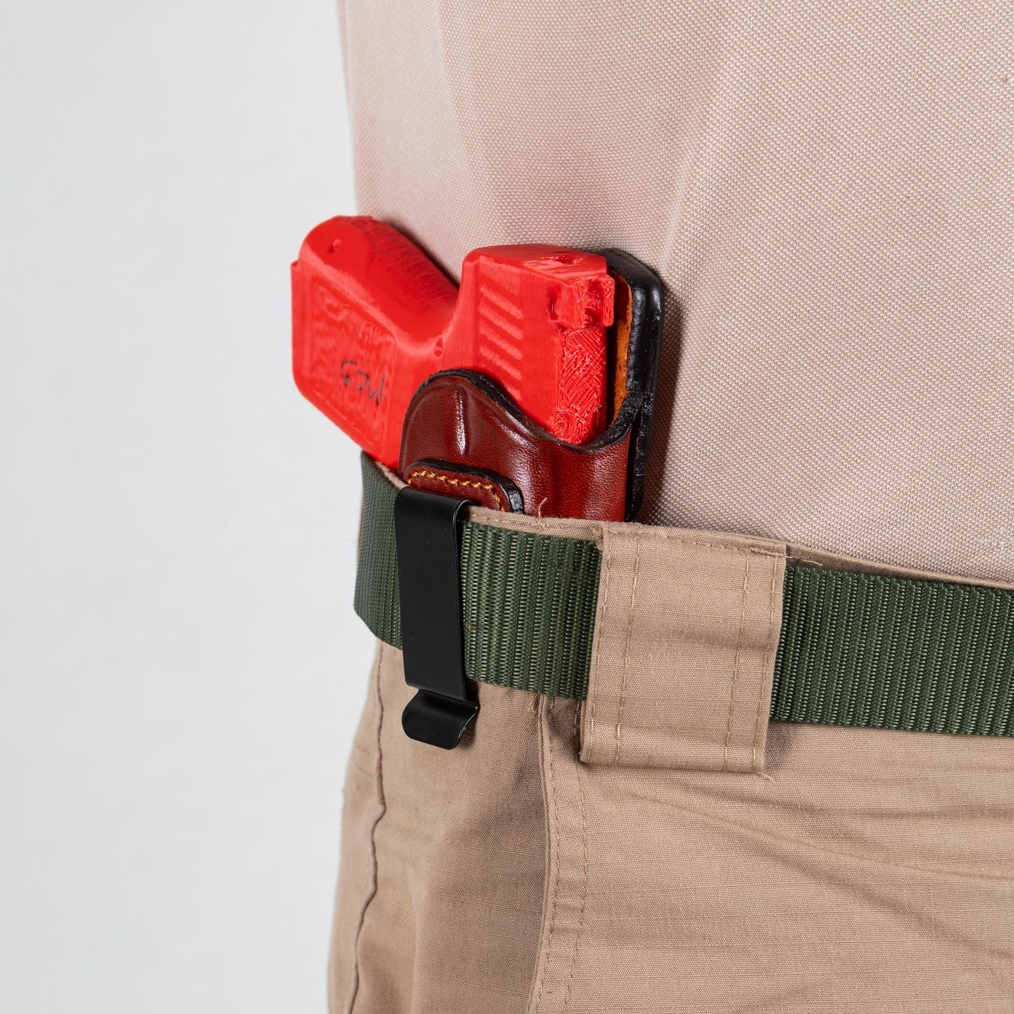 For Glock 42, 43, 43X Fast Shooting IWB Handmade Leather Gun Holsters