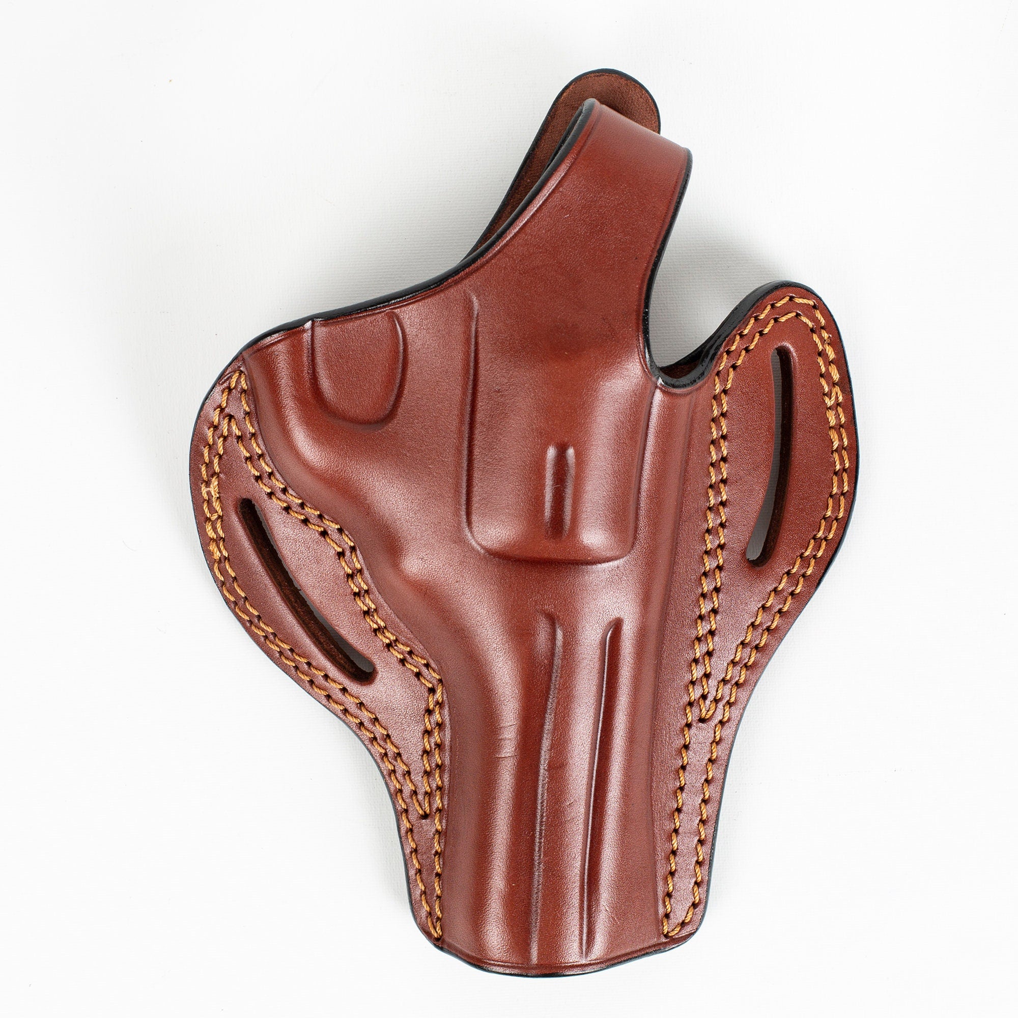 For Smith and Wesson Model 686 Revolver 4 inch OWB Handmade Leather Gun Holster