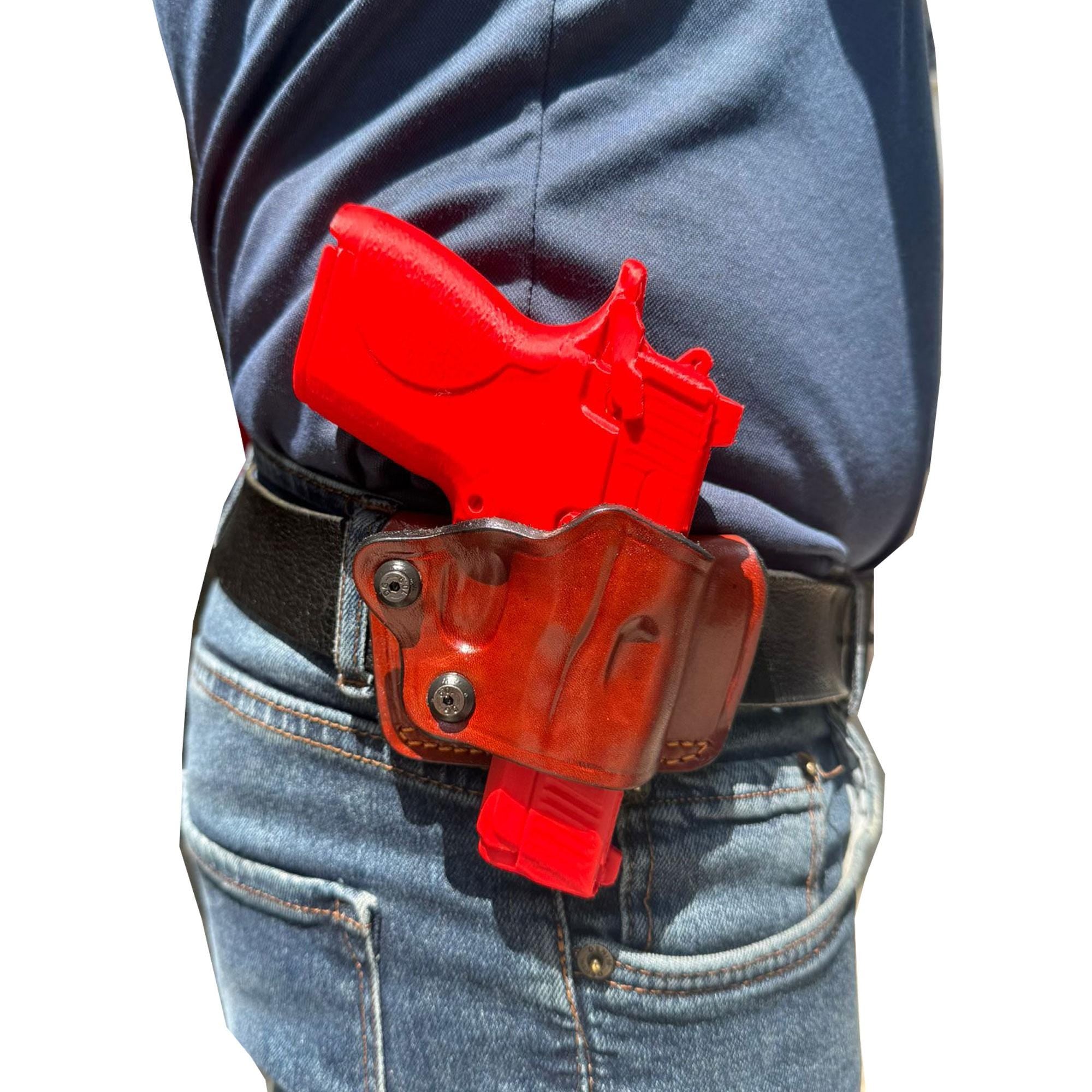 For Smith Wesson CSX 3.1 inch Owb Yaqui Slide Handmade Belt Leather Gun Holsters