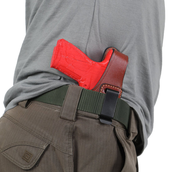 For Browning Hi Power IWB Concealed Carry Handmade Leather Gun Holster
