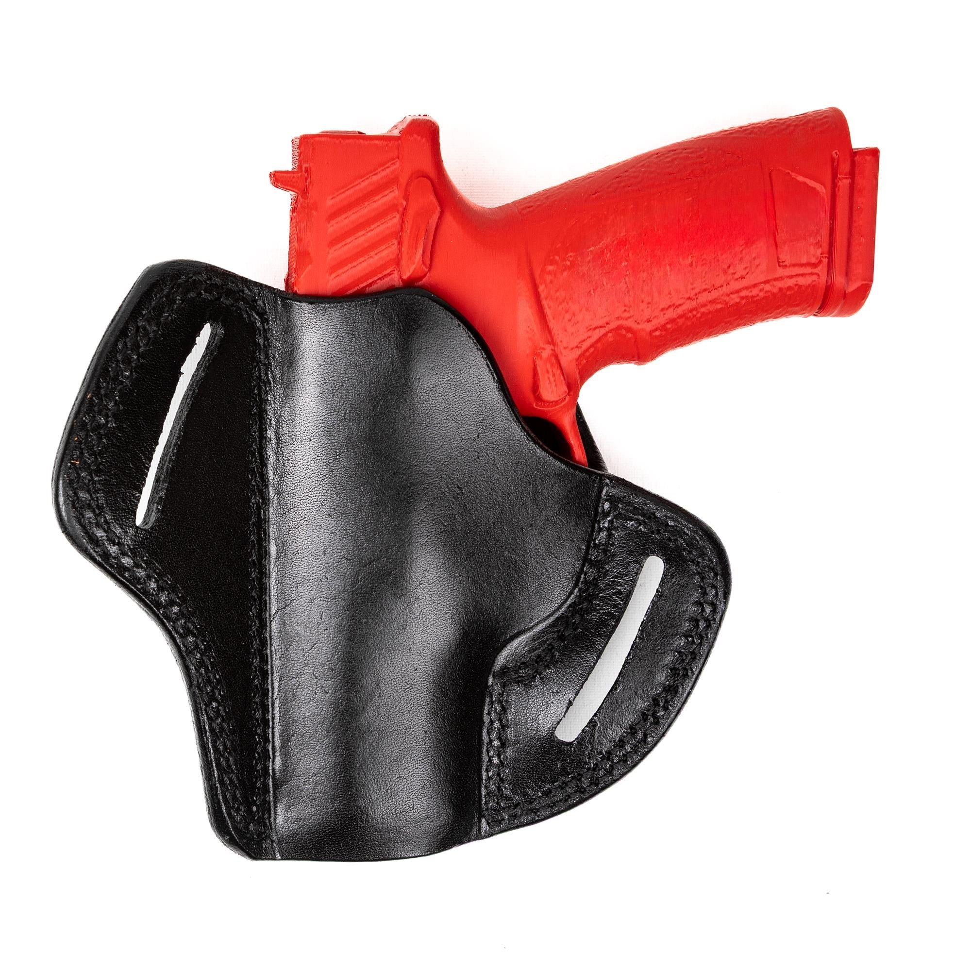 For Tisas PX-9 Basket Weave Design Owb Handmade Full Grain Leather Gun Belt Holsters