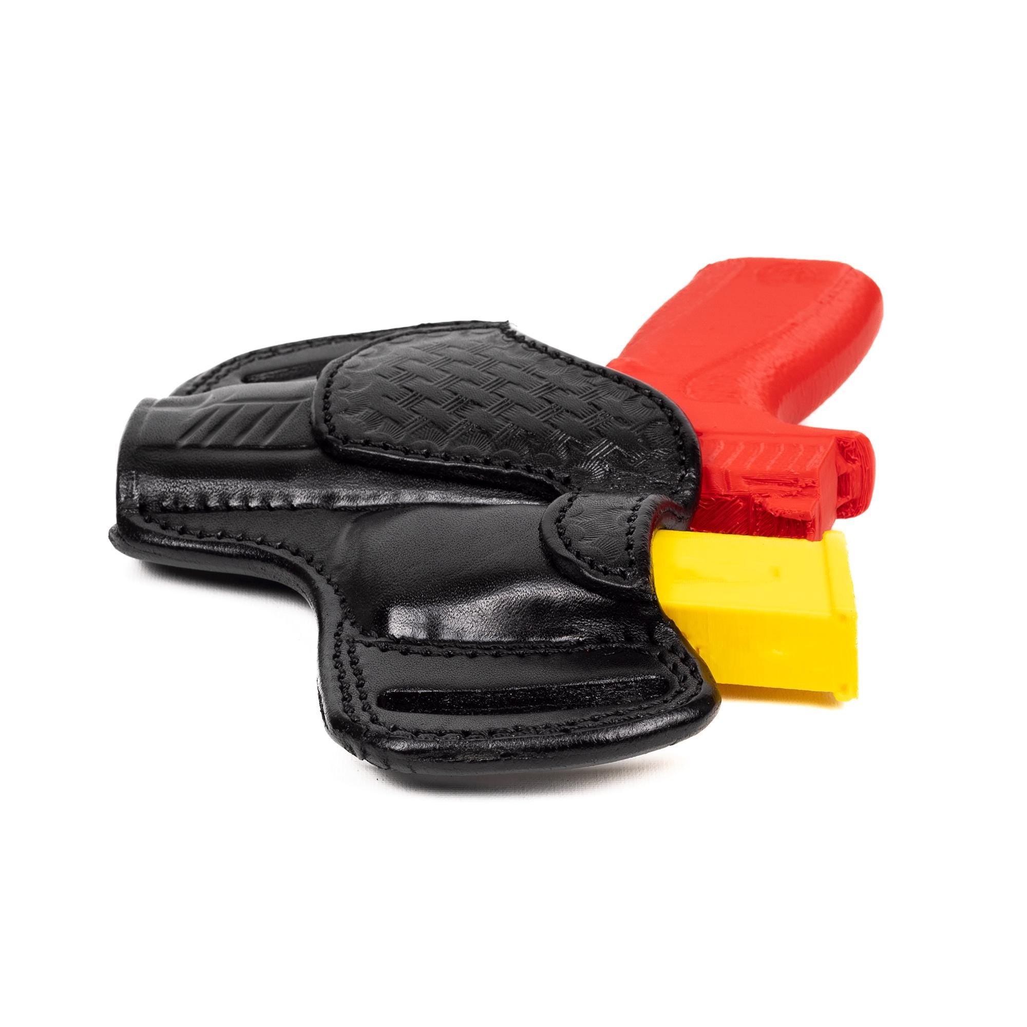 For Smith Wesson Bodyguard 2.0 Carry Comp 380 Auto OWB Full Grain Leather Holster with Mag Pouch