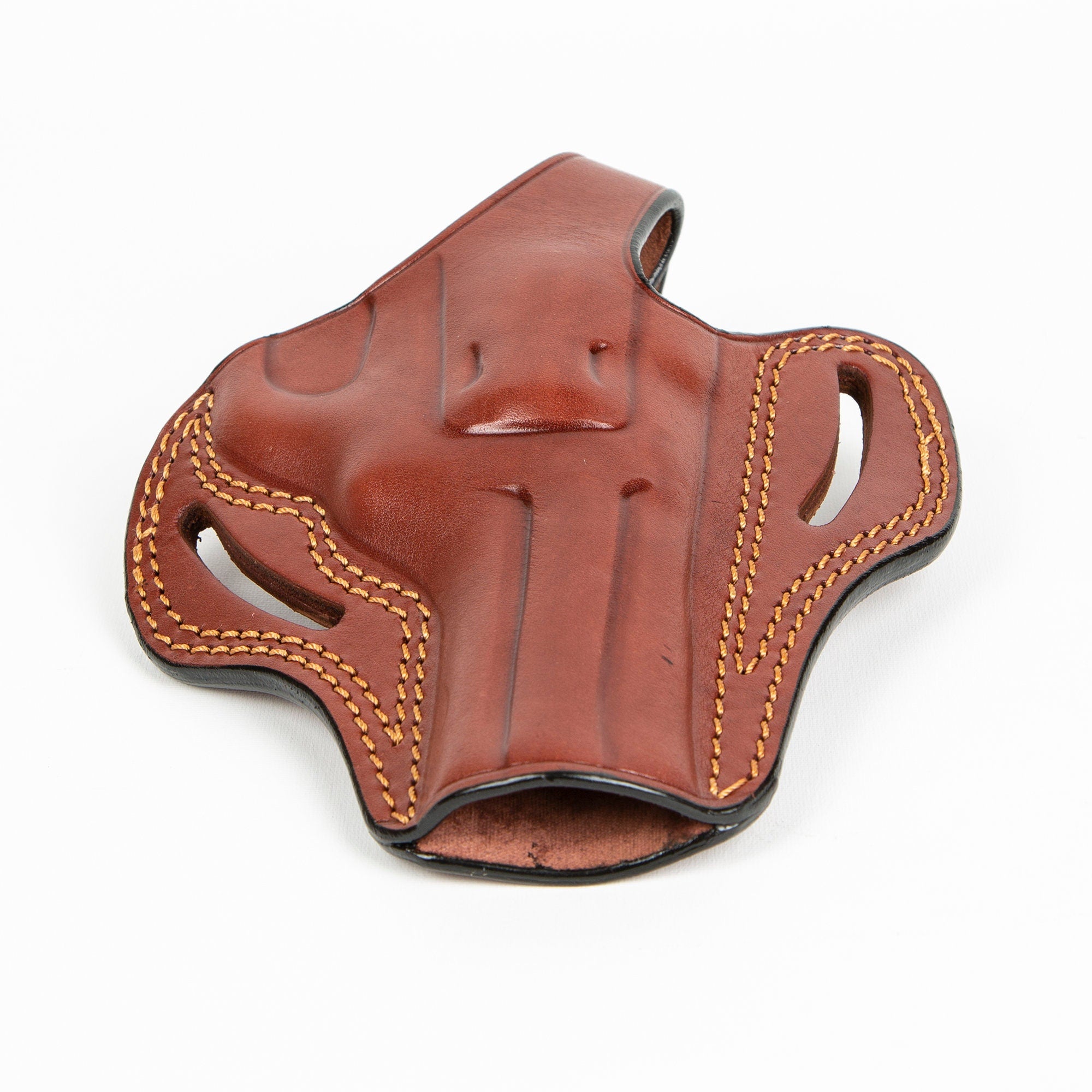 Colt 4.25 inch Barrel Revolver 357 Magnum Owb Handmade Leather Gun Belt Holster