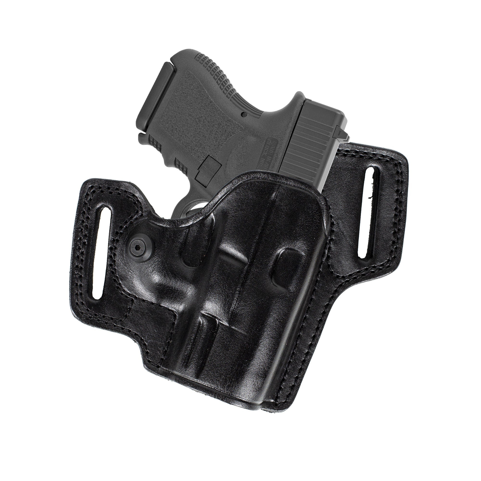 For Glock 26, 27 Combat Master Owb Handmade Leather Gun Holster