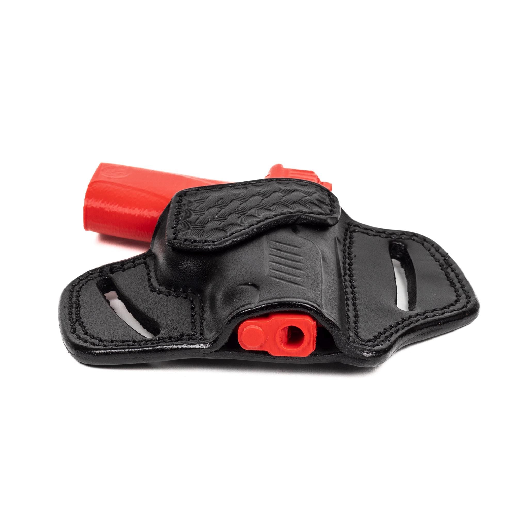 For Smith Wesson Bodyguard 2.0 380 Auto Basket Weave Design Owb Handmade Full Grain Leather Gun Belt Holster