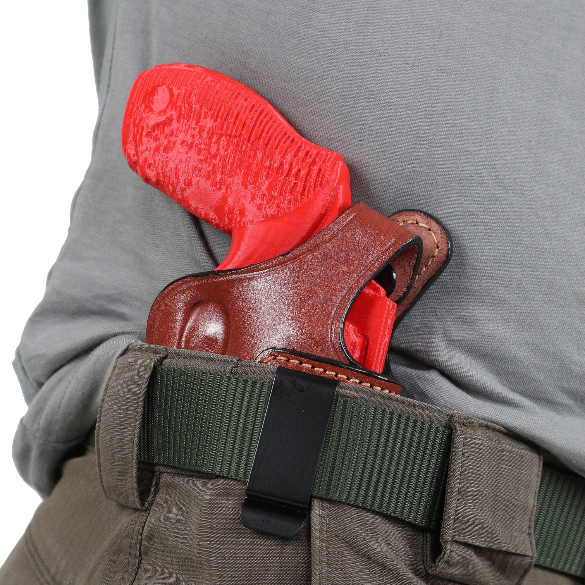 For Smith and Wesson 357 Mag 38 Spl Revolver 2 inch IWB Handmade Leather Gun Holster