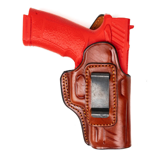 Tisas PX-9 Duty Leather IWB Holster, Handmade Full Grain Leather Concealed Carry Holster, EDS Holster – Inside Waistband Clip On, Custom Fit