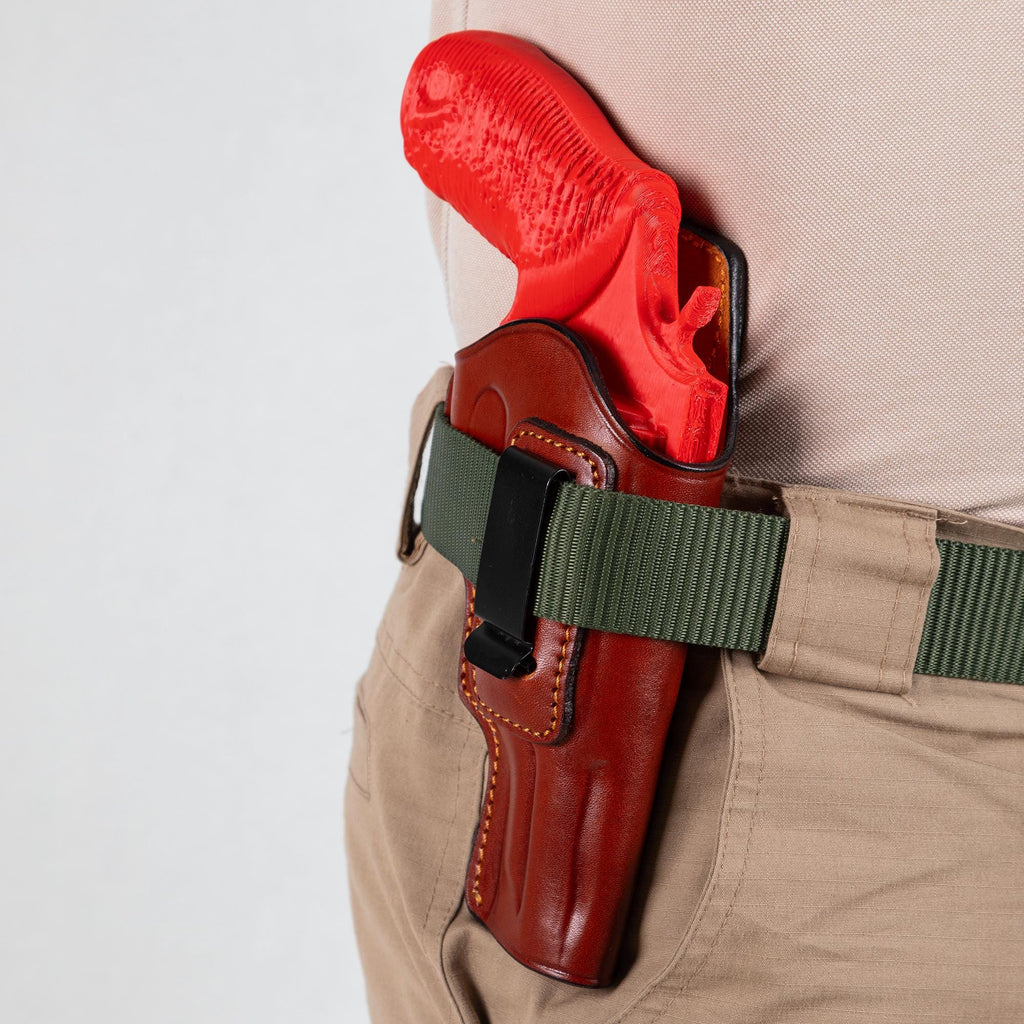 For Taurus Judge 3 inch Revolver Fast Shooting IWB Handmade Leather Gun Holsters