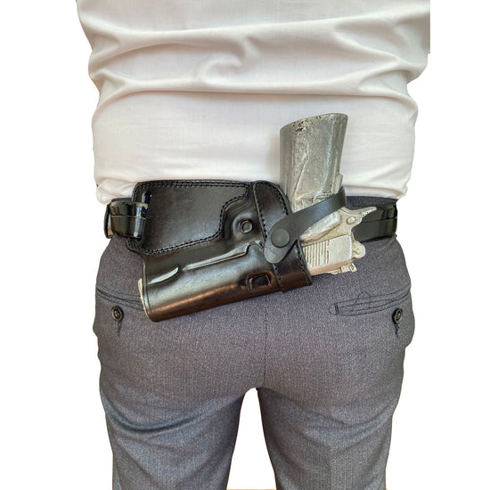 Small of Back (SOB) 1911 Serisi 5 inch Colt 1911 / Sig 1911 / Taurus 1911 / American Eagle / Wilson Combat Leather Gun Holster