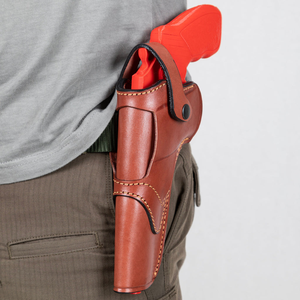 Taurus Revolver 6" Barrel Leather Holster: OWB Carry