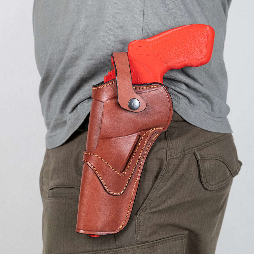 For Ruger GP100 6 inch Revolver 357 Magnum Owb Leather Gun Holsters