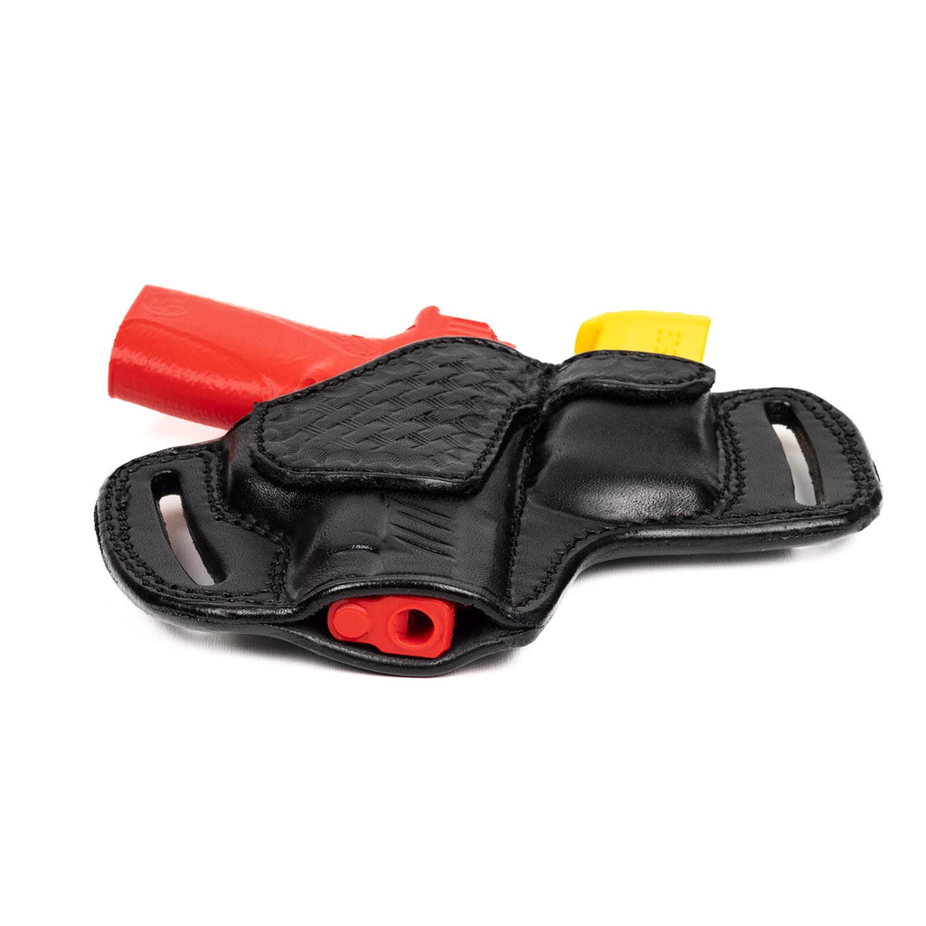 For Smith Wesson Bodyguard 2.0 380 Auto OWB Full Grain Leather Holster with Mag Pouch