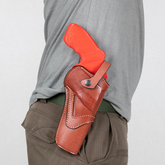 Taurus Revolver 6" Barrel Leather Holster: OWB Carry