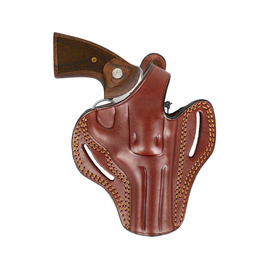 Colt 4,25 inch Barrel Revolver 357 Magnum Owb Handmade Leather Gun Belt Holster