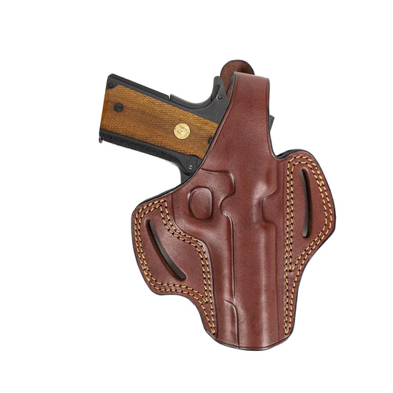 For Colt 1911 5 inch Rail 45 Acp OWB Handmade Leather Gun Belt Holsters