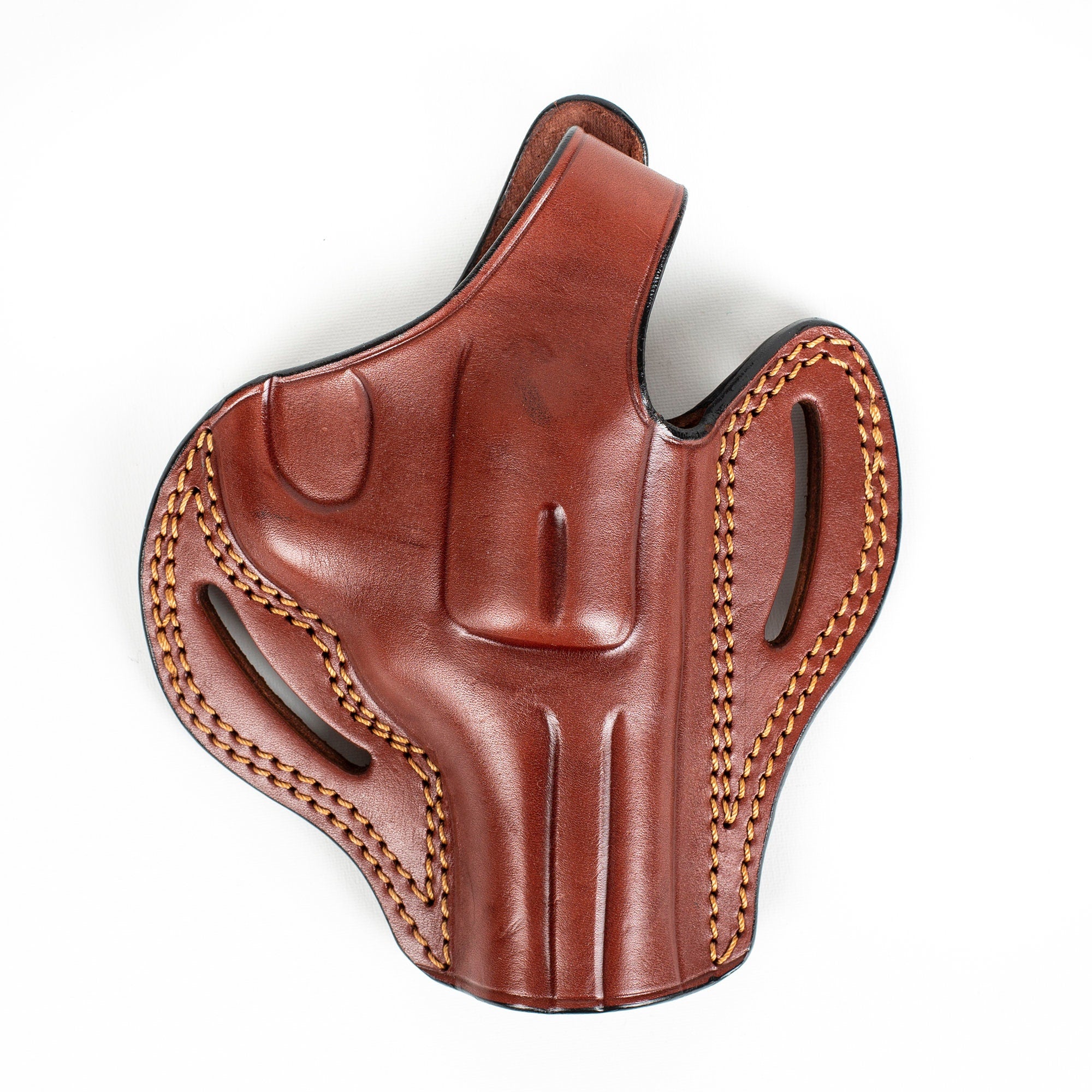 For Smith and Wesson Model 686 Revolver 3 inch Barrel OWB Handmade Leather Gun Holster