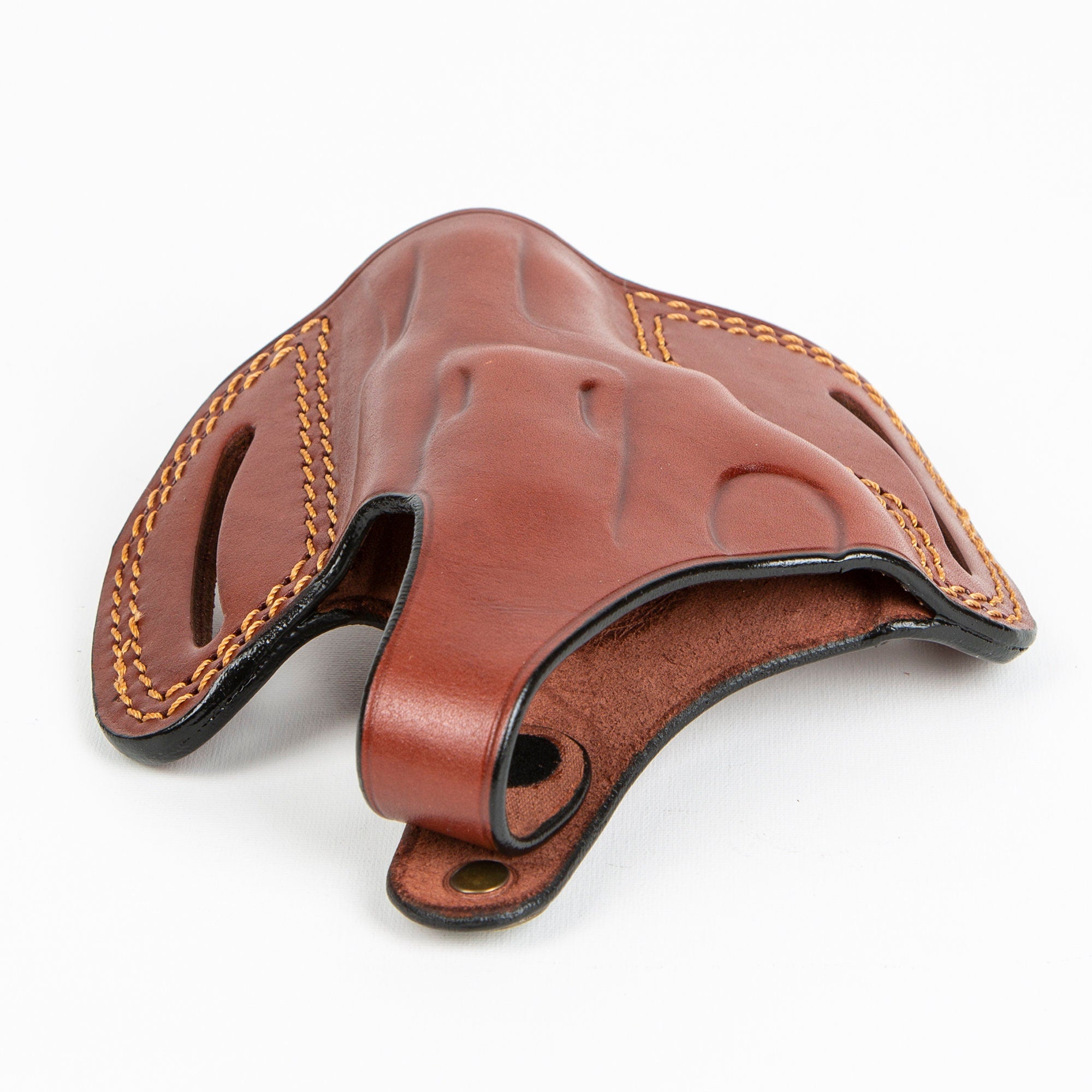 Ruger LCR 9MM, 38 SPL, 22LR, 357MAG Revolver 2 inch OWB Handmade Leather Gun Holster