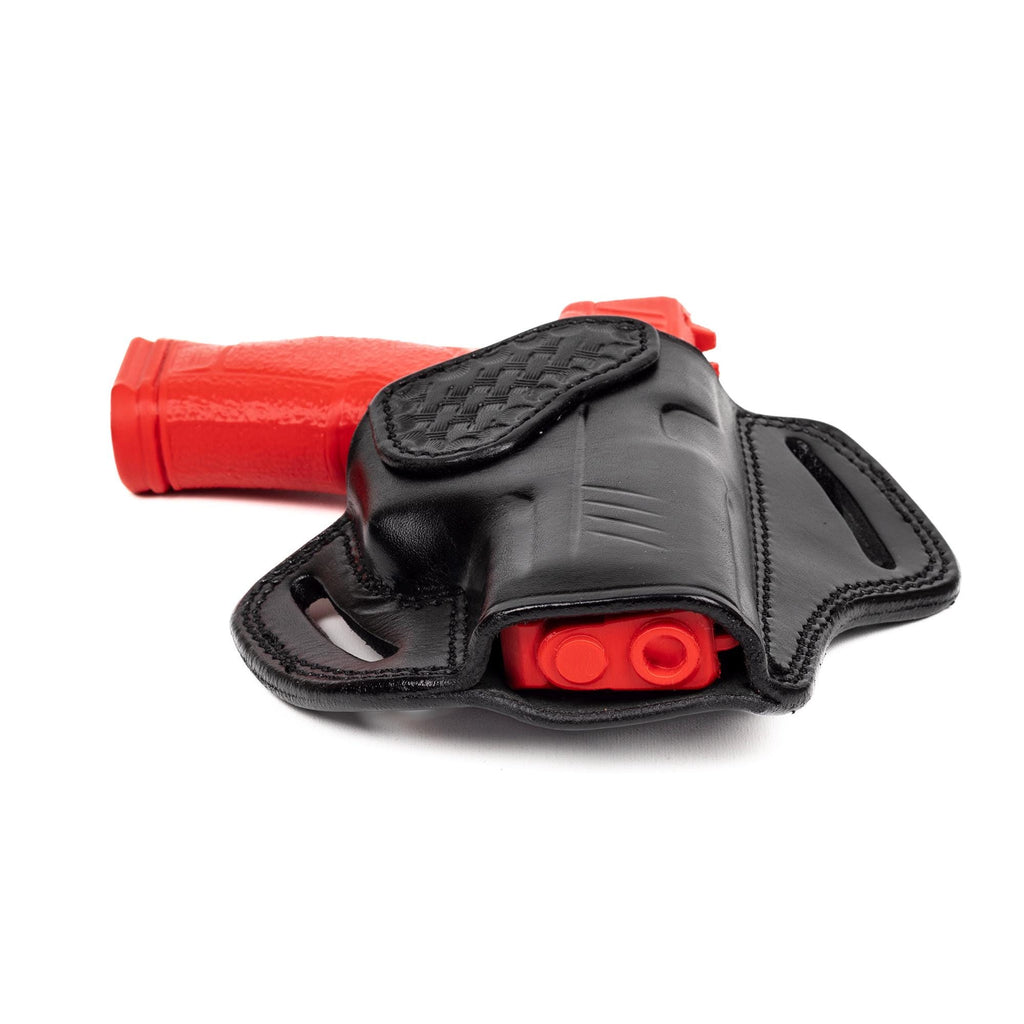 For Tisas PX-9 Basket Weave Design Owb Handmade Full Grain Leather Gun Belt Holsters