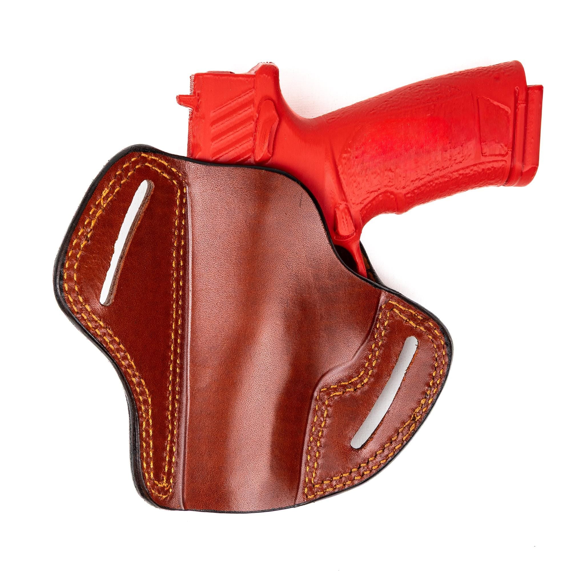 For Tisas PX-9 Basket Weave Design Owb Handmade Full Grain Leather Gun Belt Holsters