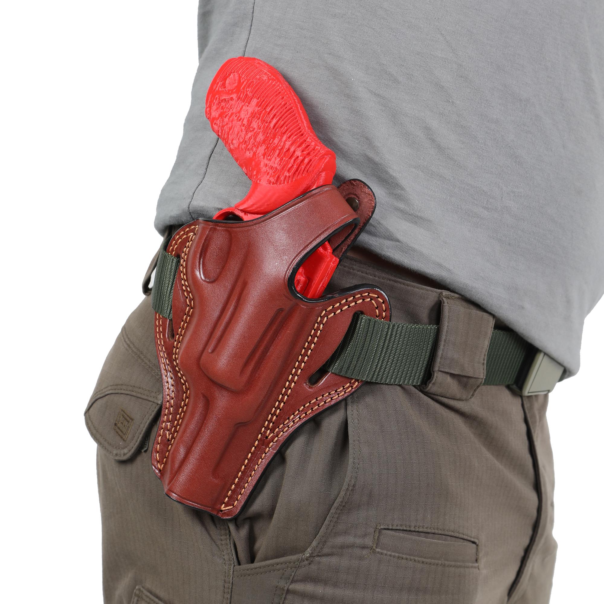 For Taurus Judge 2 inch 45 Colt/410 Revolver Owb Handmade Leather Gun Holsters