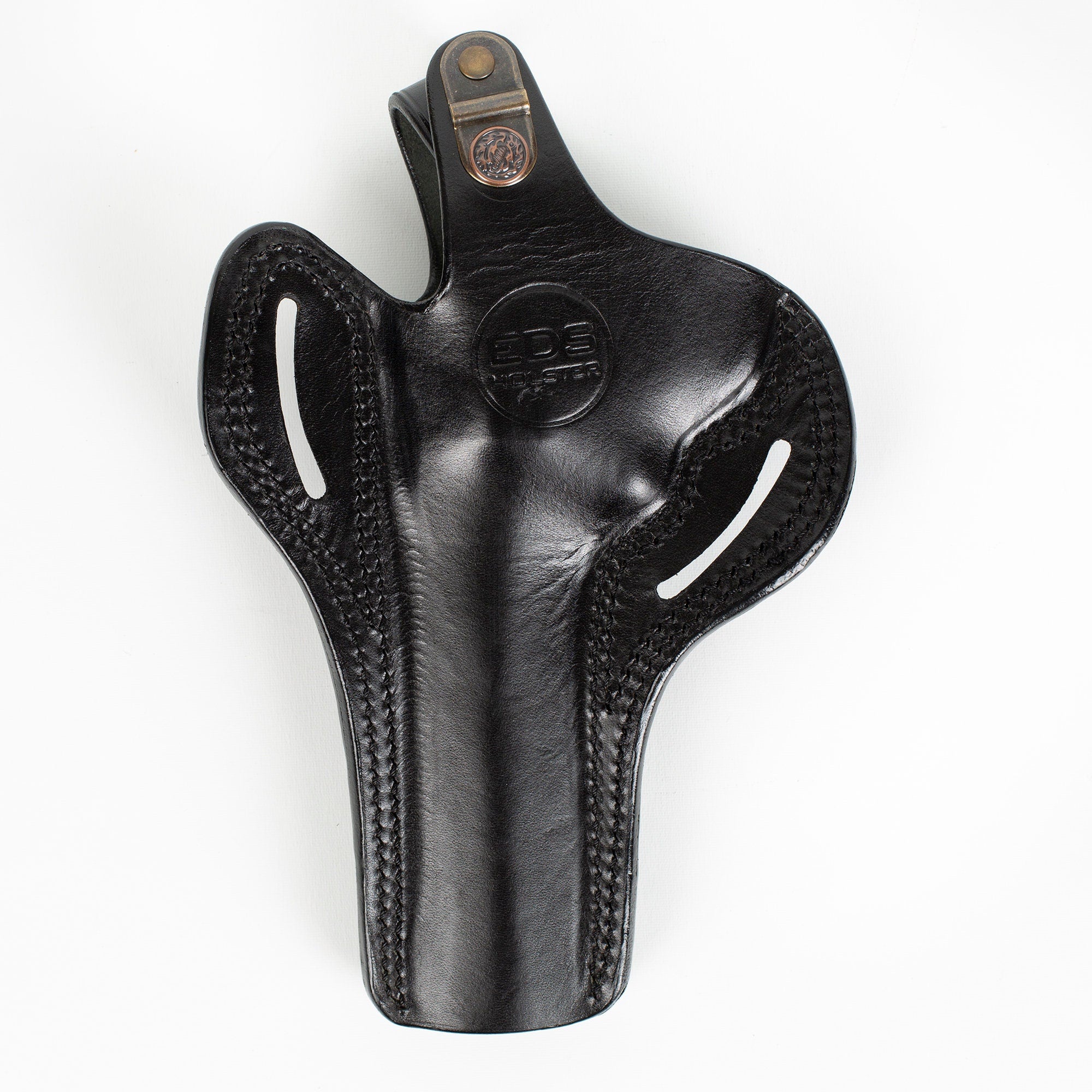 Ruger GP100 Revolver 6 inch 357 Magnum and Speedloader OWB Handmade Leather Gun Holster