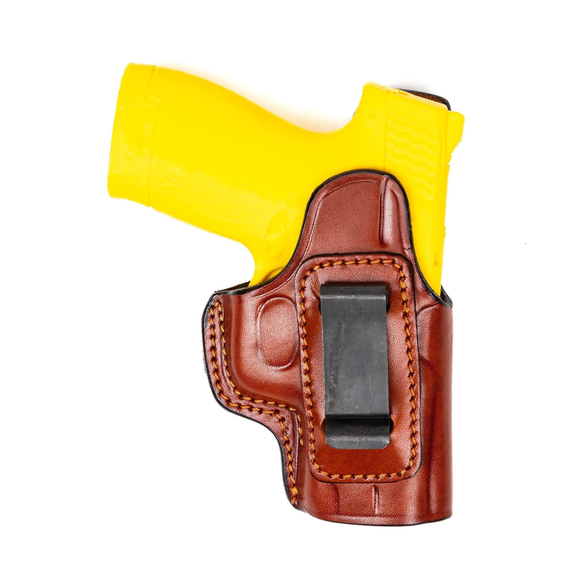Leather IWB Holster for Smith Wesson M&P9 Shield Plus – Handmade Full Grain Concealed Carry Holster – EDS Holster