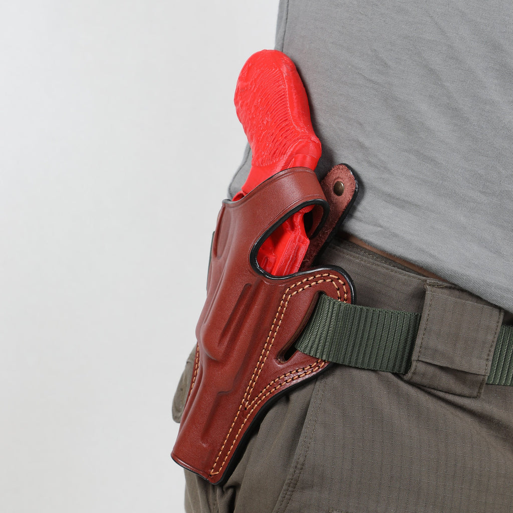 EDS Holster For Taurus Judge 3 inch 45 Colt / 410 Revolver Owb Handmade Leather Gun Holsters