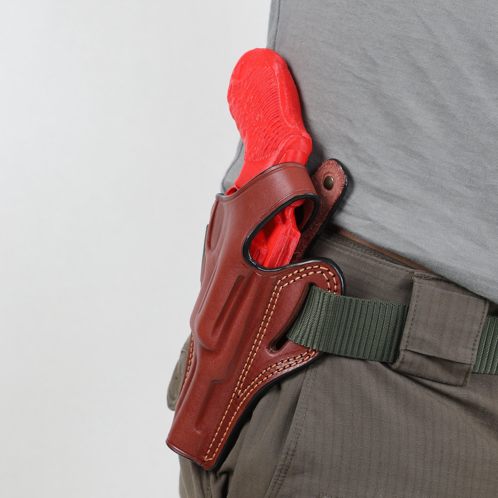 EDS Holster For Taurus Judge 3 inch 45 Colt / 410 Revolver Owb Handmade Leather Gun Holsters