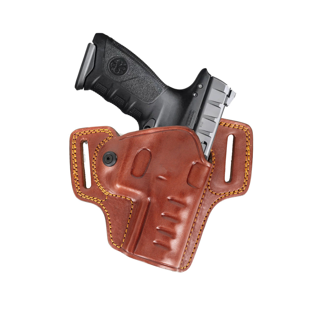 For Beretta APX 9mm, 40SW Combat Master Owb Handmade Leather Gun Holster