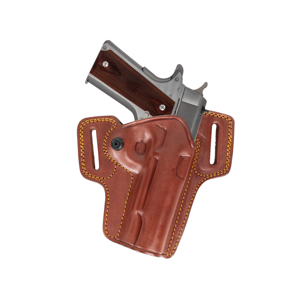 Colt Government 1911 5 inch 45 Acp Combat Master Owb Handmade Leather Gun Holster