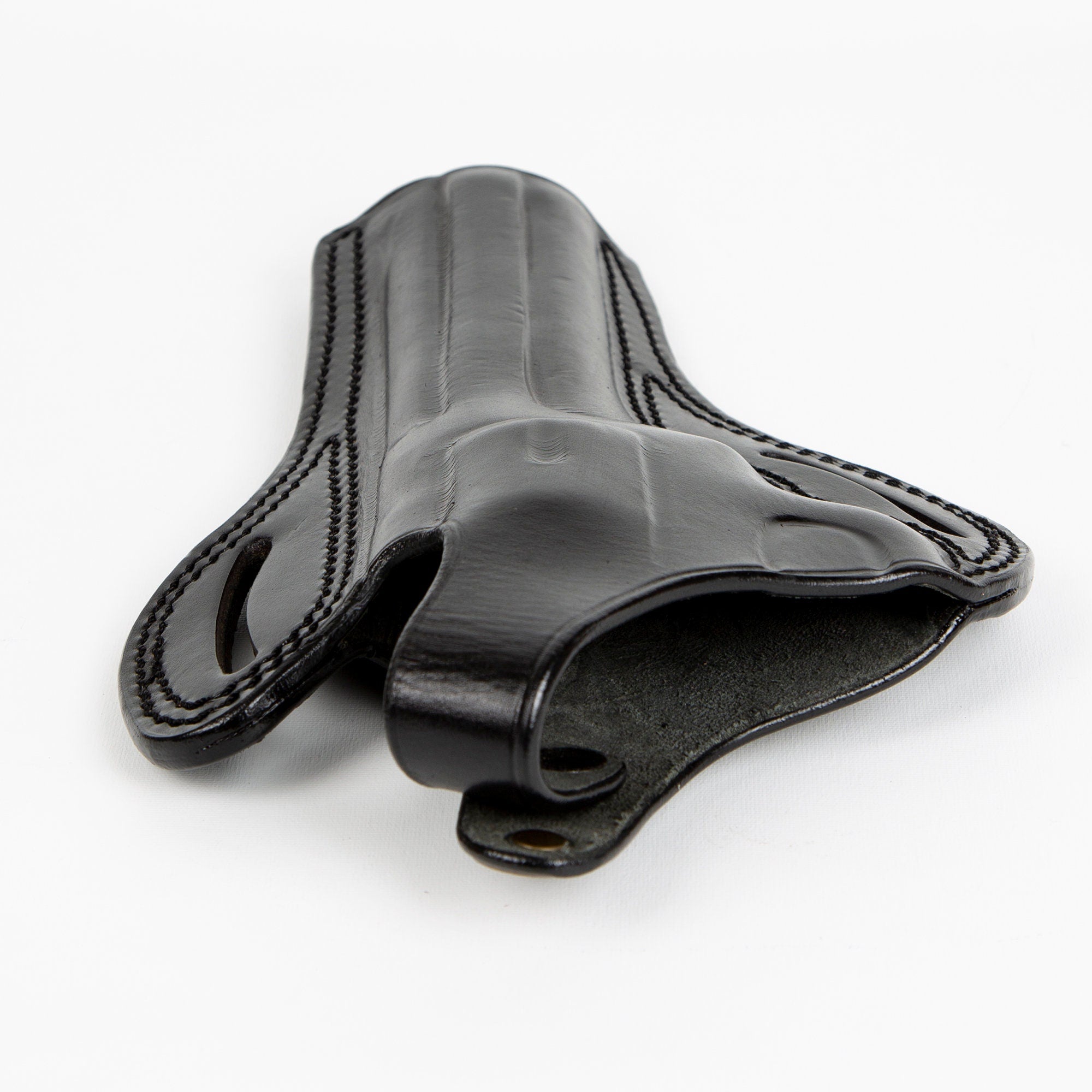 Handmade Leather Revolver Holster: Colt King Cobra, Python 38 Special, 6 inch OWB