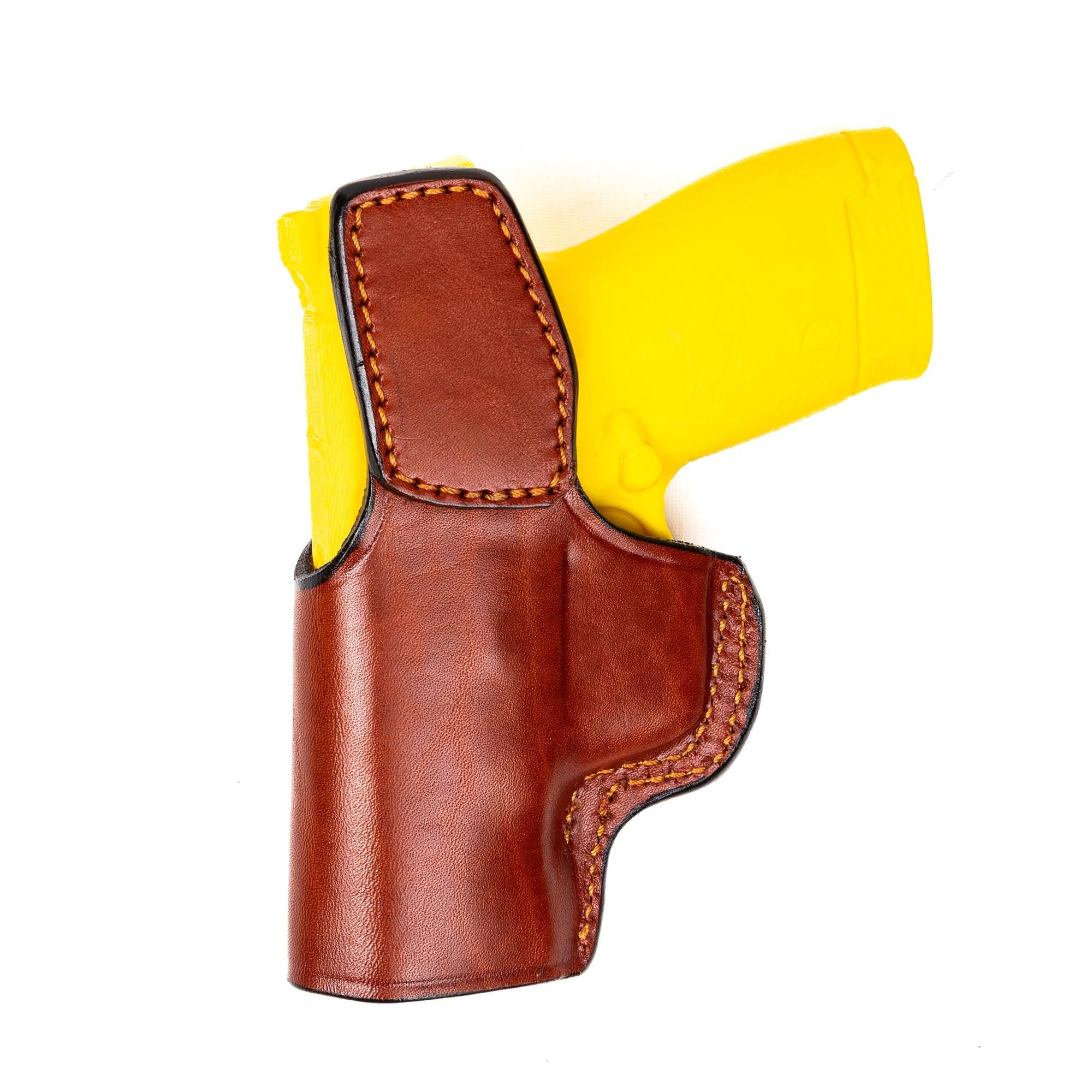 Leather IWB Holster for Smith Wesson M&P9 Shield Plus – Handmade Full Grain Concealed Carry Holster – EDS Holster