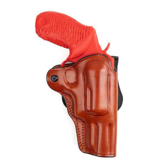 Taurus Judge 3 inch 45 Colt Owb Paddle Handmade Leather Revolver Holster