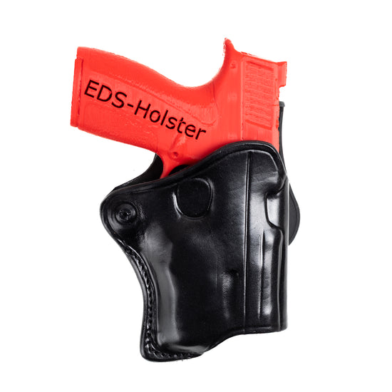 Handmade Leather Paddle Holster for Smith & Wesson M&P Shield X with Streamlight TLR-7