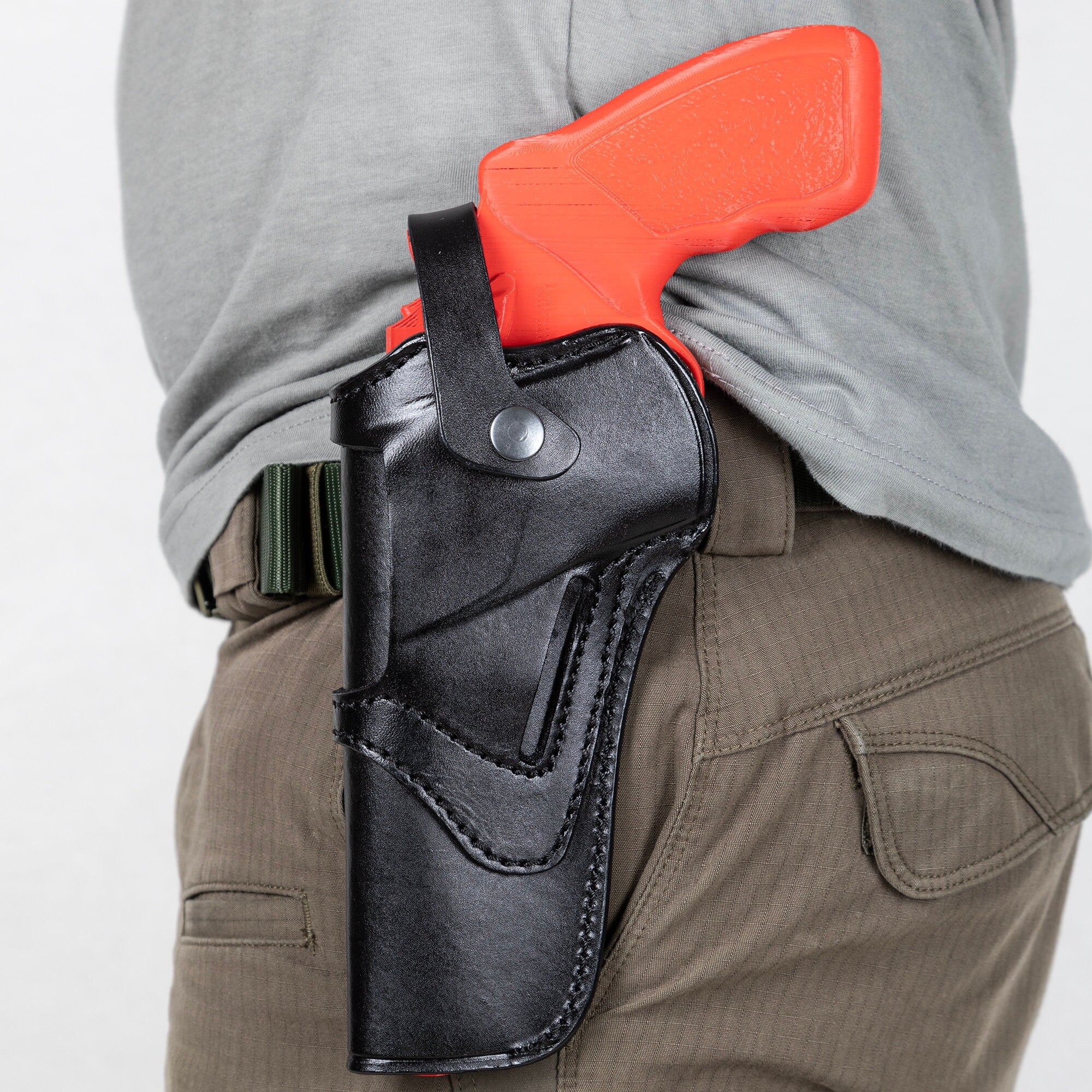 For Smith and Wesson L Frame 686 Revolver 6 inch Owb Leather Gun Holster