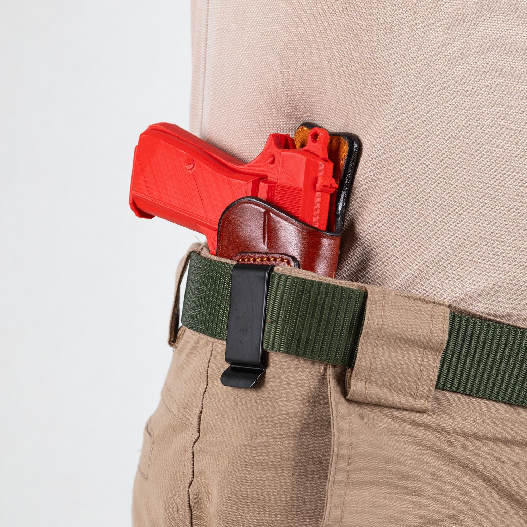 For Beretta 92, 92F, 92FS 9mm Fast Shooting IWB Handmade Leather Gun Holsters