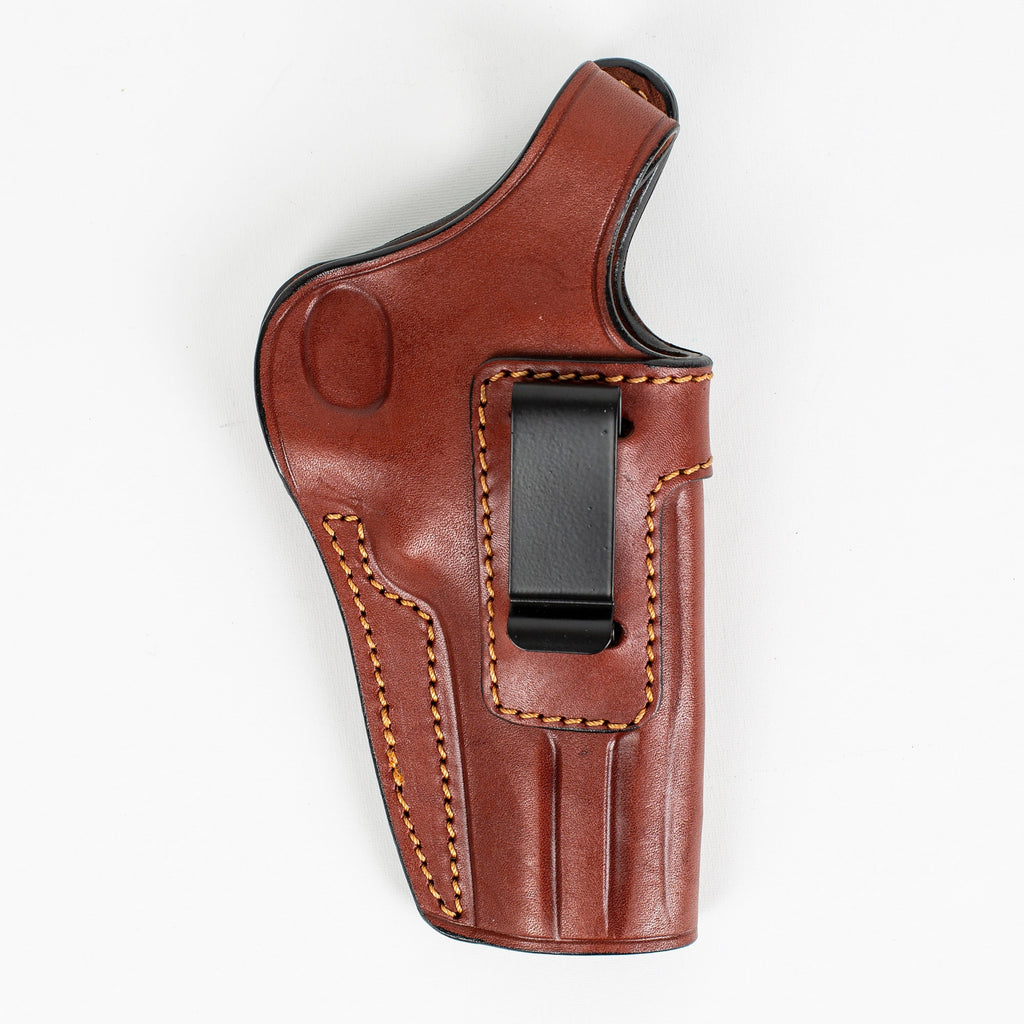 For Smith and Wesson Model 686 Revolver 357 Magnum 4 inch IWB Handmade Leather Gun Holster