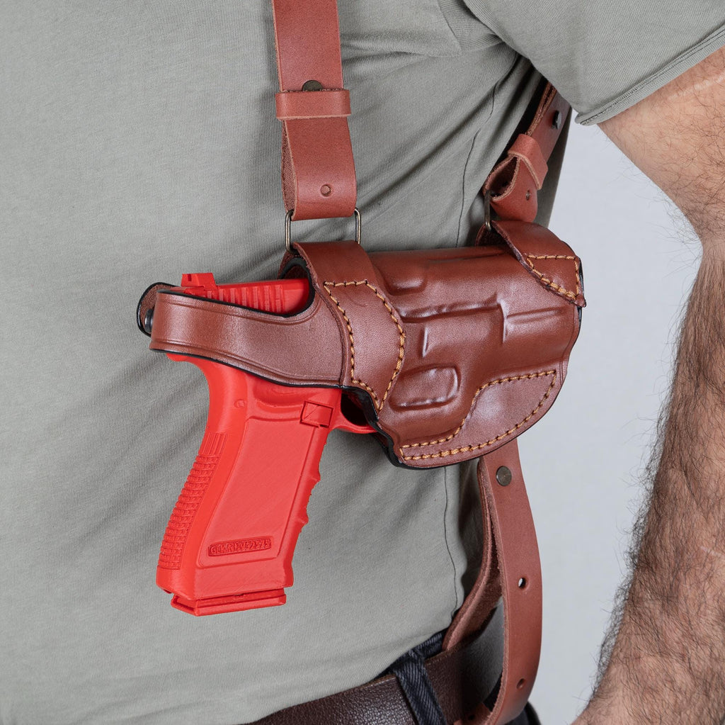 For Glock 17, 19 Handmade Leather Shoulder Gun Holsters