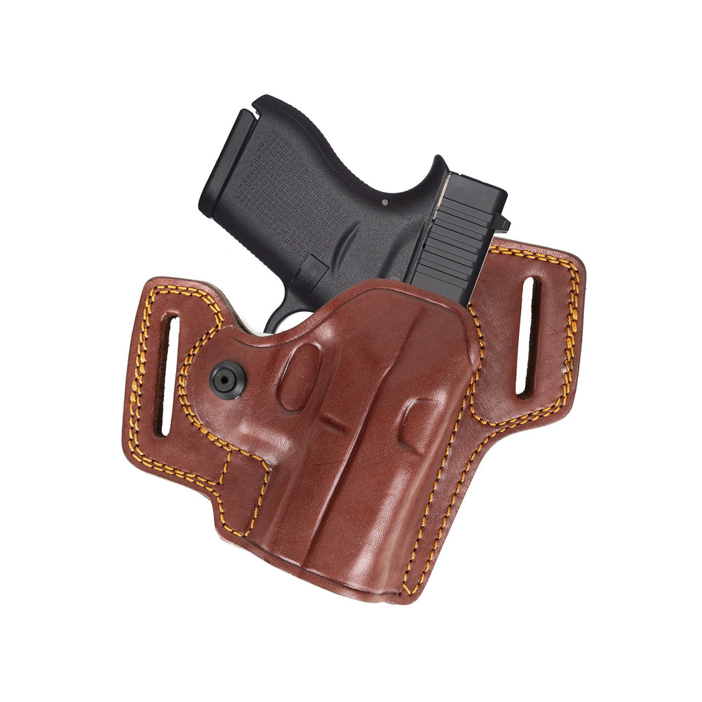 For Glock 42 43 9mm Combat Master Owb Handmade Leather Gun Holster