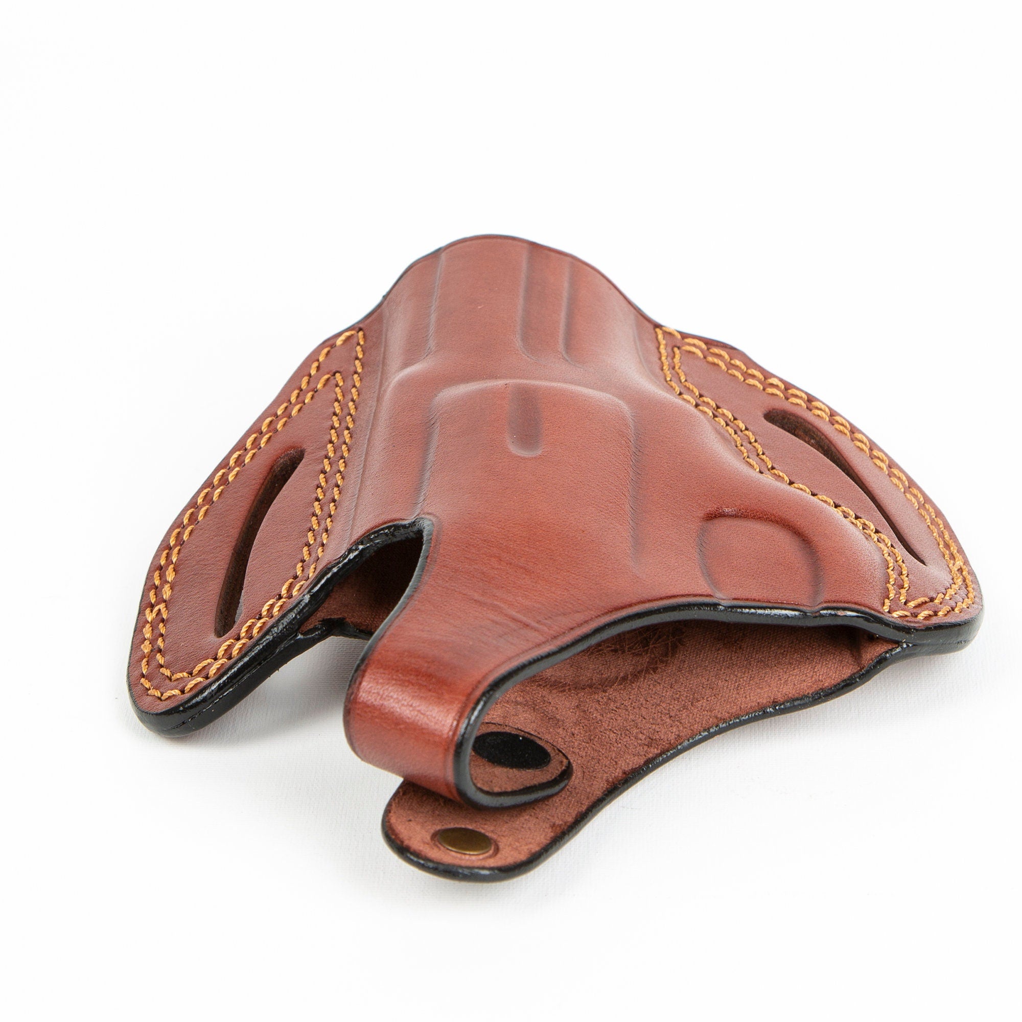 For Smith and Wesson 357 Magnum / 38 Special 2.5 inch Revolver OWB Handmade Leather Gun Holster