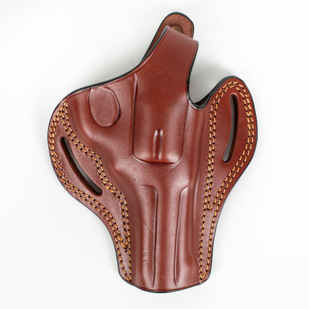 Ruger GP100 357 Magnum 44 Special 4 inch OWB Handmade Leather Gun Holster